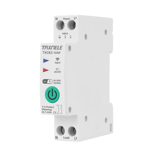 WiFi Smart Switch з лічильником електроенергії і моніторингом TAXNELE 63A 1P+N