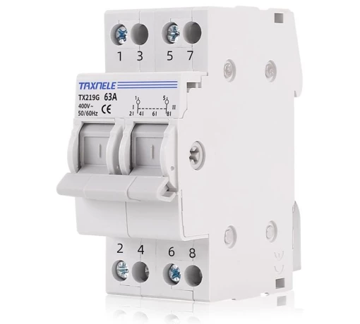 Ручний перемикач TAXNELE TX219G 2P 63A 400V 50/60Hz