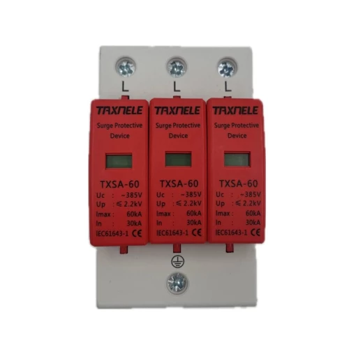 Пристрій захисту від перенапруг TAXNELE AC SPD Din-рейка 60ka 3p 385v