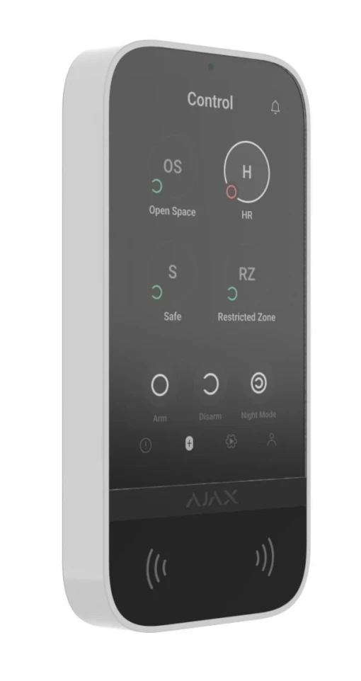 Бездротова клавіатура з сенсорним екраном Ajax KeyPad TouchScreen
