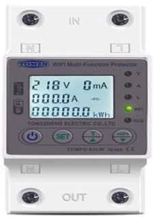 Однофазная защита напряжения, тока и утечки TOMZN TOMPD-63L (без WIFI)