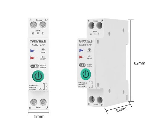 WiFi Smart Switch з лічильником електроенергії і моніторингом TAXNELE 63A 1P+N