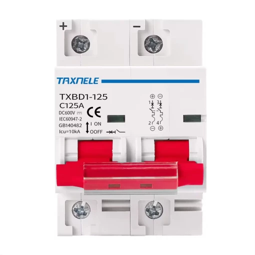 Автоматичний вимикач TAXNELE  DC 125А 600V TXBD1-125