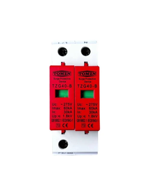 Пристрій захисту від перенапруги TOMZN 2P AC SPD (30KA-60KA)