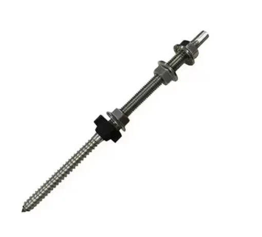 Кронштейн для солнечных панелей, шпилька 10х200 в сборе, нержавеющая сталь A2