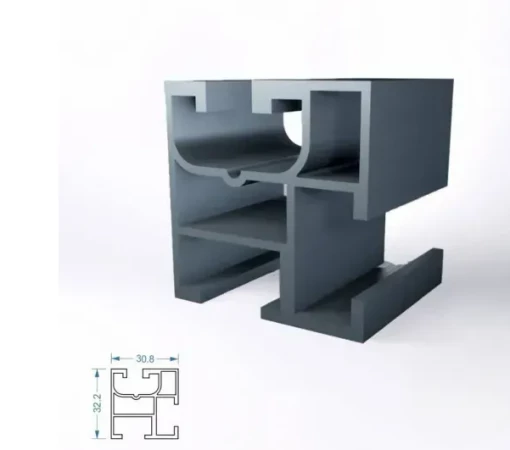 Профиль несущий алюминиевый 6005 Т6 4710 мм, AXIOMA